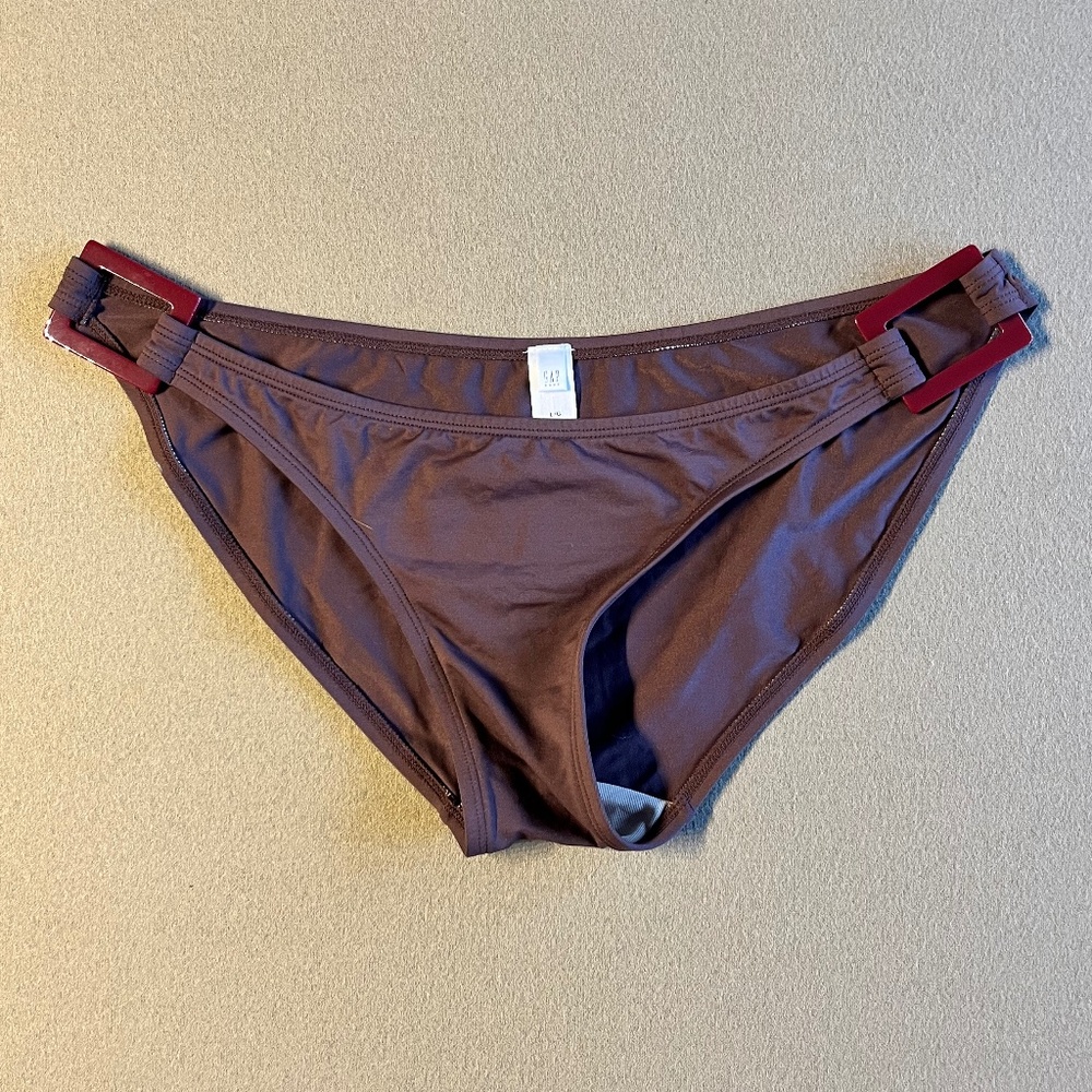 Bikini Bottoms, Brown, Size L